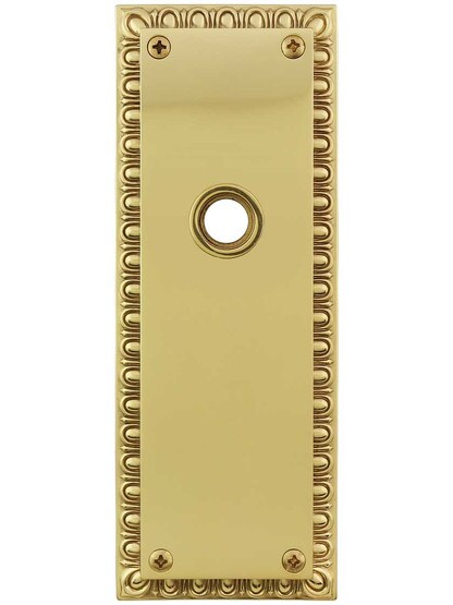 Ovolo Forged-Brass Back Plate in Polished Brass.